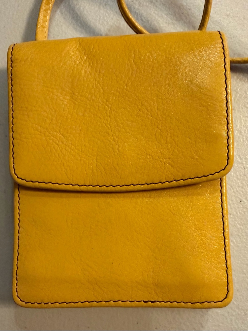 HOBO Yellow Leather Crossbody Bag